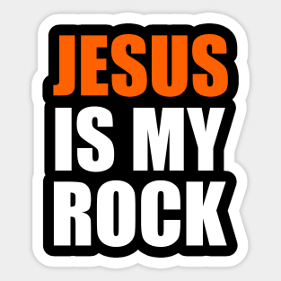 Jesus Is My Rock Christian Faith Sticker